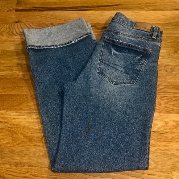 American Eagle Women’s Stovepipe Wide Leg Jeans sz 0 - Picture 15 of 15